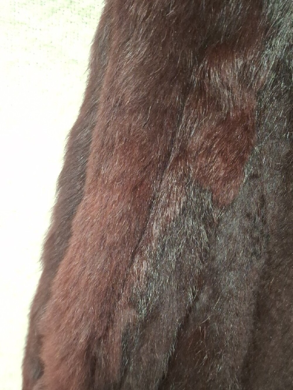 Womens Red Dyed Rabbit Fur Jacket - Picture 10 of 11